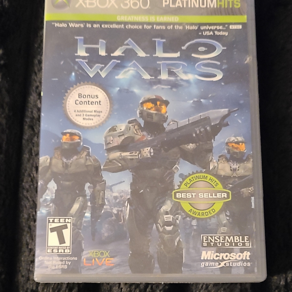 Microsoft Xbox 360 Halo Wars Platinum Hits - Gray